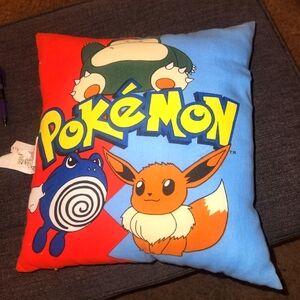 Vintage 1998 Pokémon Plush Reversible Accent Pillow